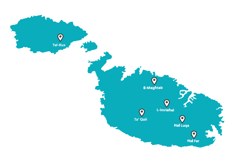 malta map